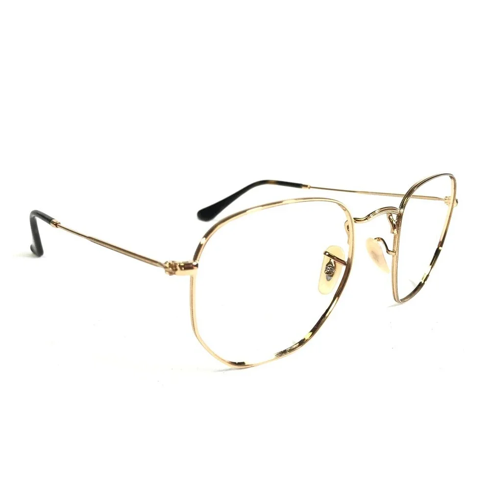 Ray-Ban Eyeglasses Frames RB3548-N 001 Gold Round Full Rim 54-21-145